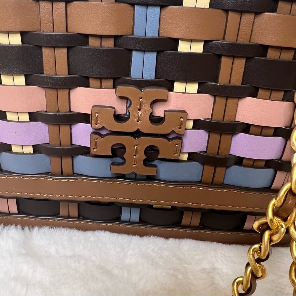 ⚠️ SOLD ⚠️NWT Tory Burch Britten Woven Small Adjustable Shoulder Bag - Picture 11 of 13